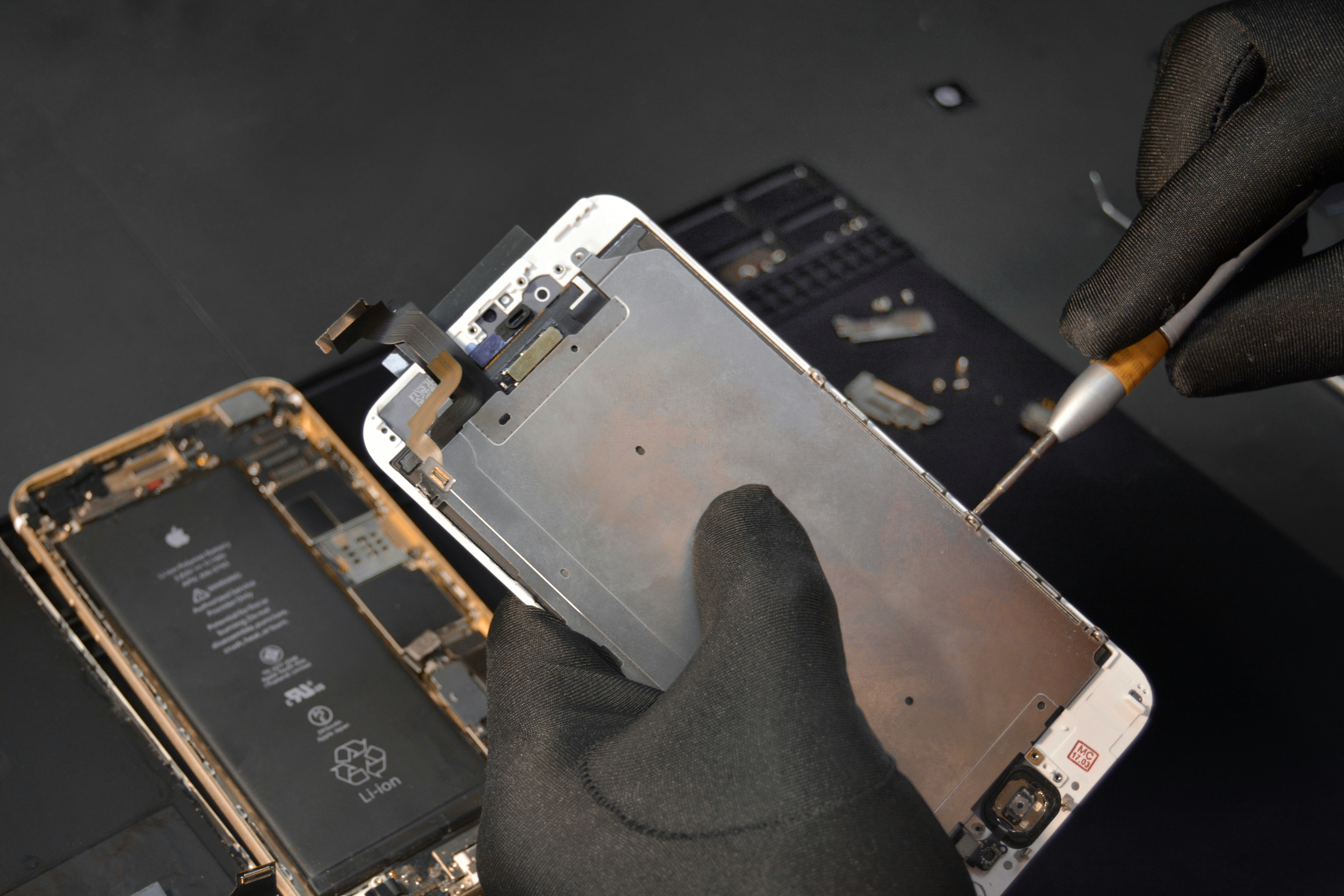 Hands-on mobile repairing practice at Hi-Tech Assam