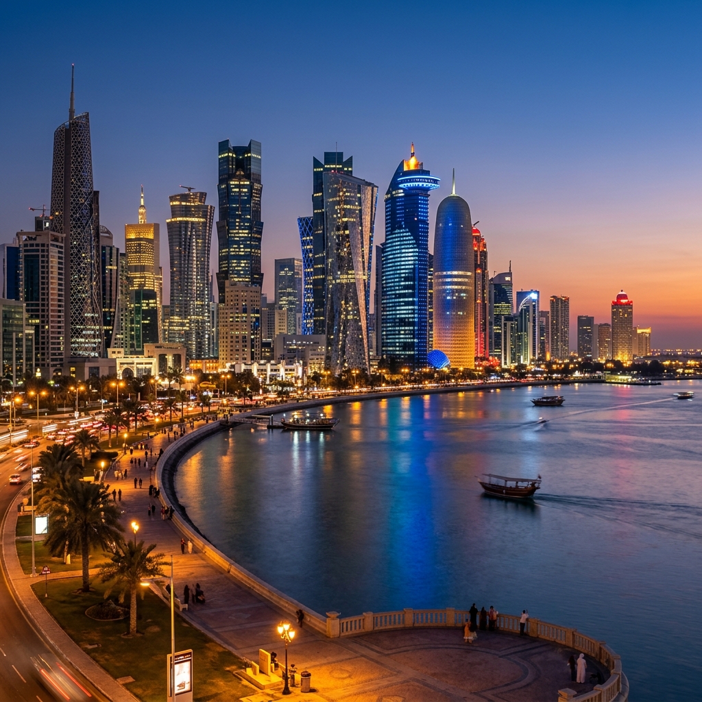 Qatar skyline